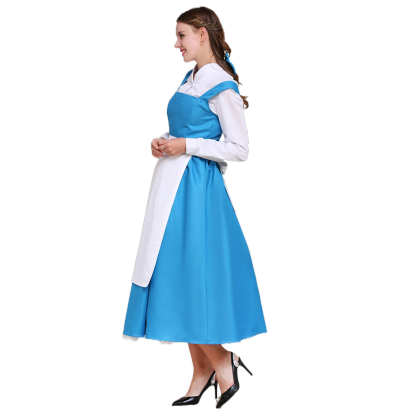 Beauty and the Beast Belle Cosplay Costume | Princess Dress for Halloween & Cosplay-Astricos