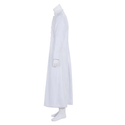 Authentic Men's Clergy Robes Cassock - Church Priest Costume with Standing Collar-Astricos