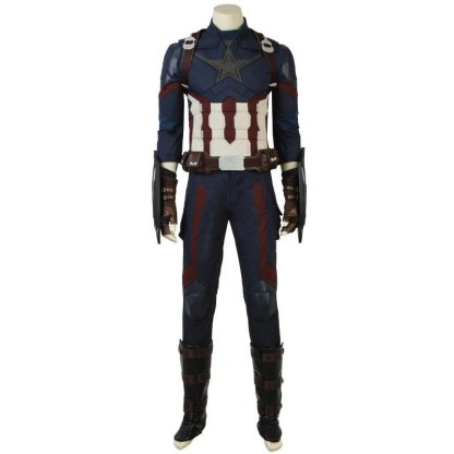 Captain America Steve Rogers Infinity War Cosplay Costume | Astricos-Astricos
