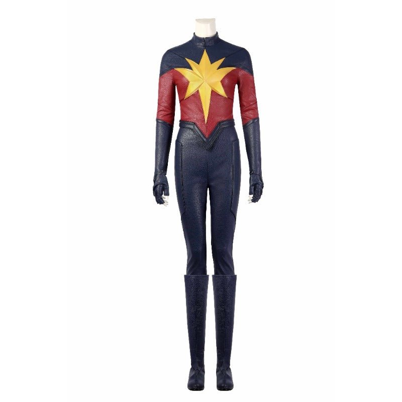 Captain Marvel 2 Carol Danvers Leather Cosplay Costume Suit for Halloween - Astricos