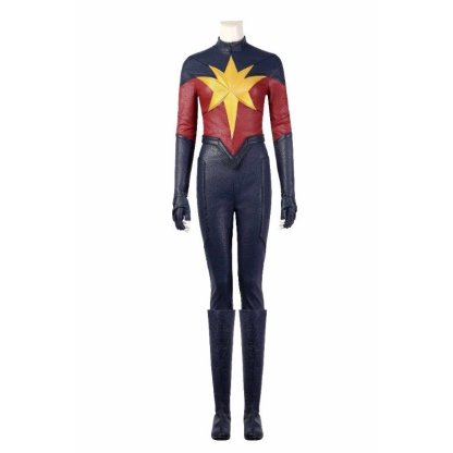 Captain Marvel 2 Carol Danvers Leather Cosplay Costume Suit for Halloween - Astricos