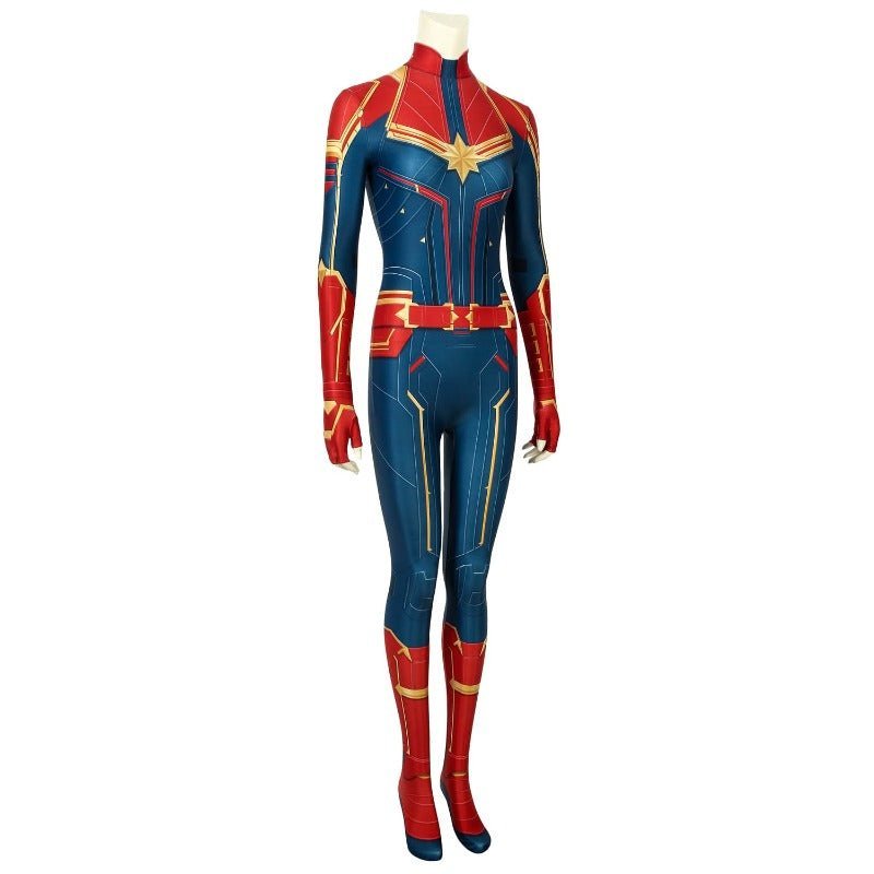 Captain Marvel Digital Printed Cosplay Costume - Official Marvel Superhero Outfit-Astricos