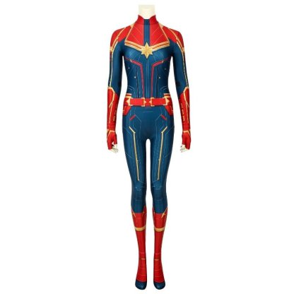 Captain Marvel Digital Printed Cosplay Costume - Official Marvel Superhero Outfit-Astricos