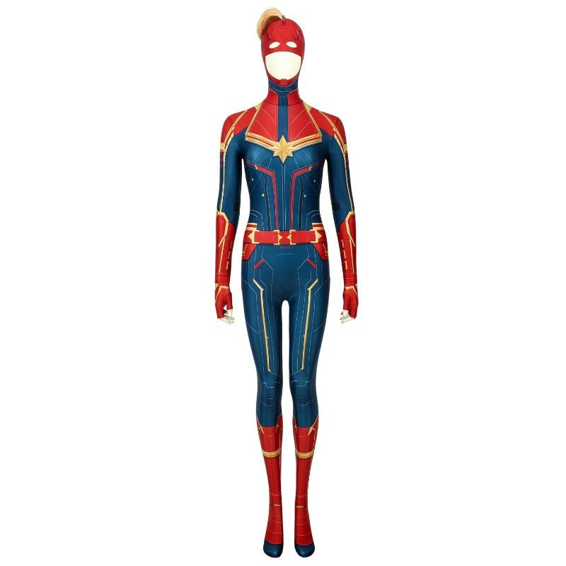 Captain Marvel Digital Printed Cosplay Costume - Official Marvel Superhero Outfit-Astricos