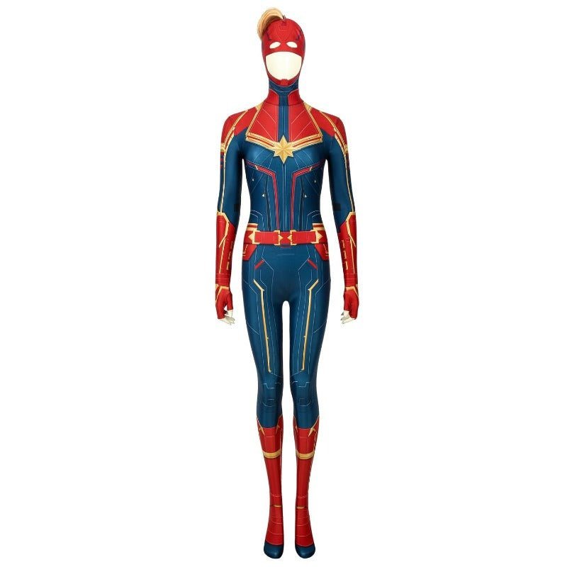 Captain Marvel Digital Printed Cosplay Costume - Official Marvel Superhero Outfit-Astricos