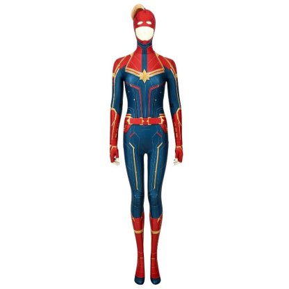Captain Marvel Digital Printed Cosplay Costume - Official Marvel Superhero Outfit-Astricos