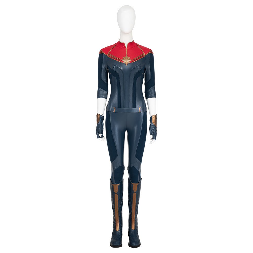 Captain Marvel II Carol Danvers Battle Suit Cosplay Costume Set - Astricos
