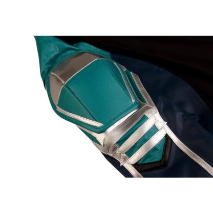 Captain Marvel Starforce Turquoise PU Leather Cosplay Costume | Astricos-Astricos