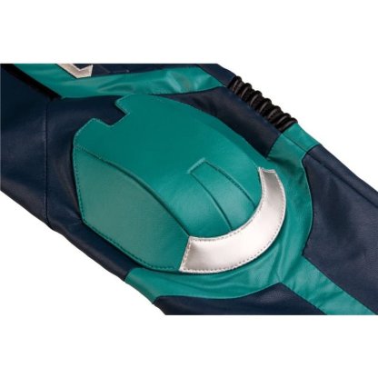 Captain Marvel Starforce Turquoise PU Leather Cosplay Costume | Astricos-Astricos