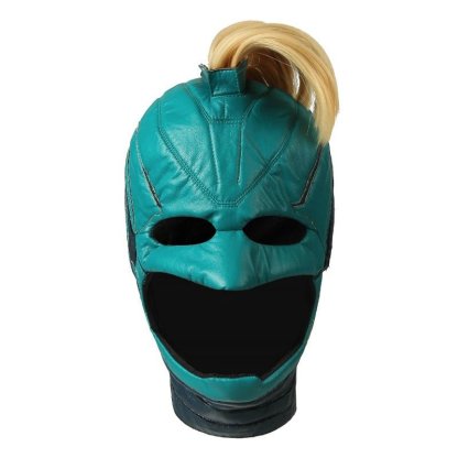 Captain Marvel Starforce Turquoise PU Leather Cosplay Costume | Astricos-Astricos