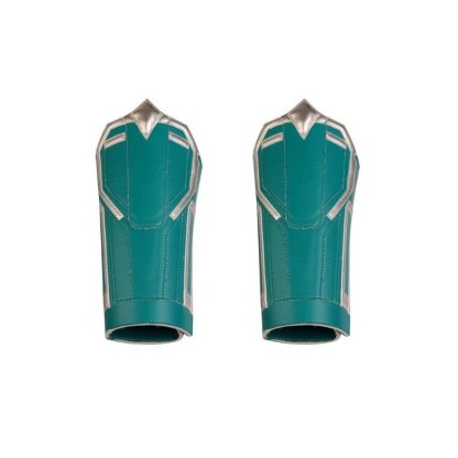 Captain Marvel Starforce Turquoise PU Leather Cosplay Costume | Astricos-Astricos