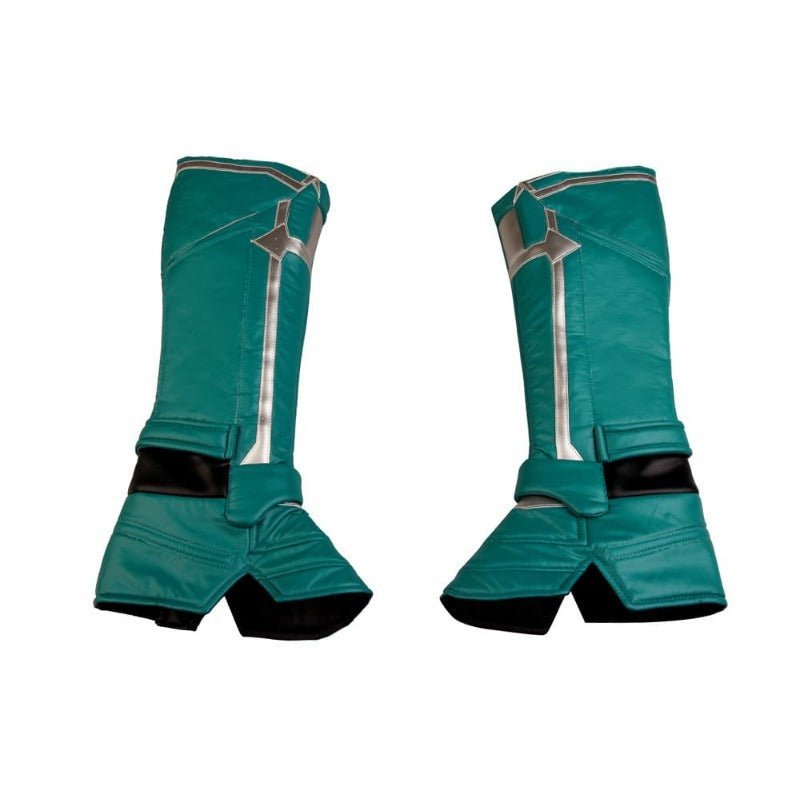 Captain Marvel Starforce Turquoise PU Leather Cosplay Costume | Astricos-Astricos