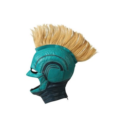 Captain Marvel Starforce Turquoise PU Leather Cosplay Costume | Astricos-Astricos