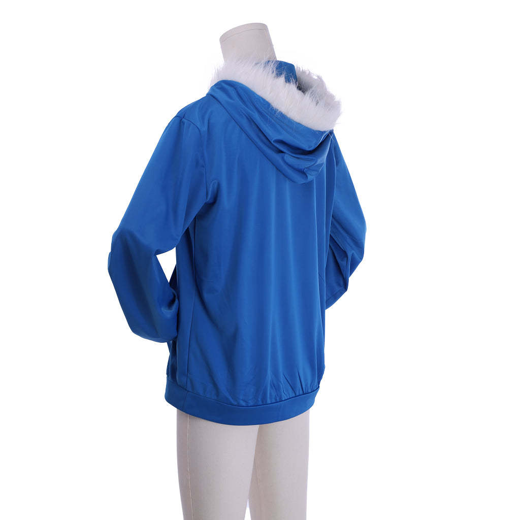 Undertale Sans Cosplay Costume for Men – Blue Hoodie Game Outfit | Astricos-Astricos
