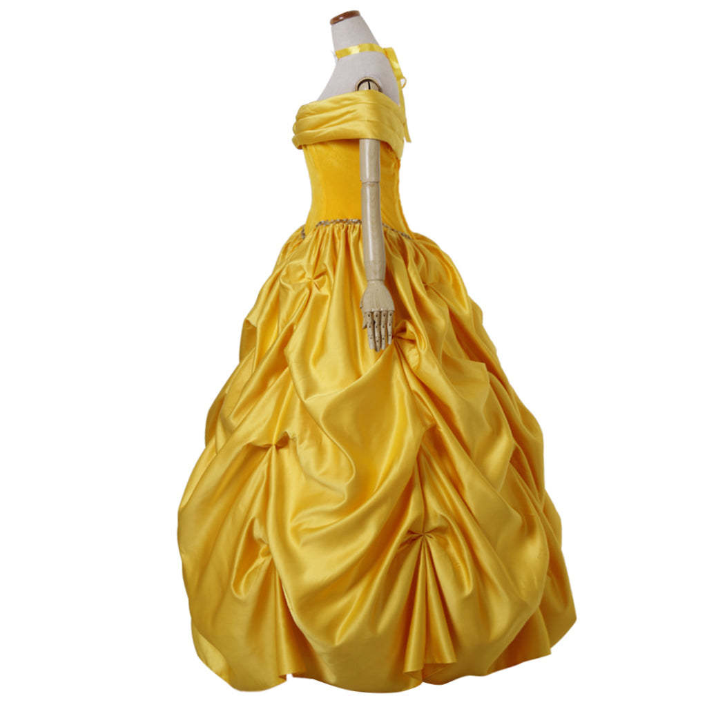 Beauty and the Beast Belle Cosplay Costume | Princess Dress for Halloween & Cosplay-Astricos