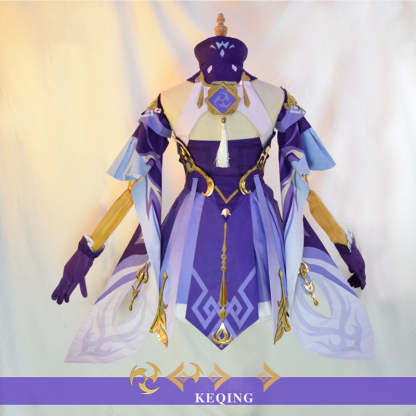Genshin Impact Keqing Cosplay Costume - Purple Outfit for Women | Astricos-Astricos