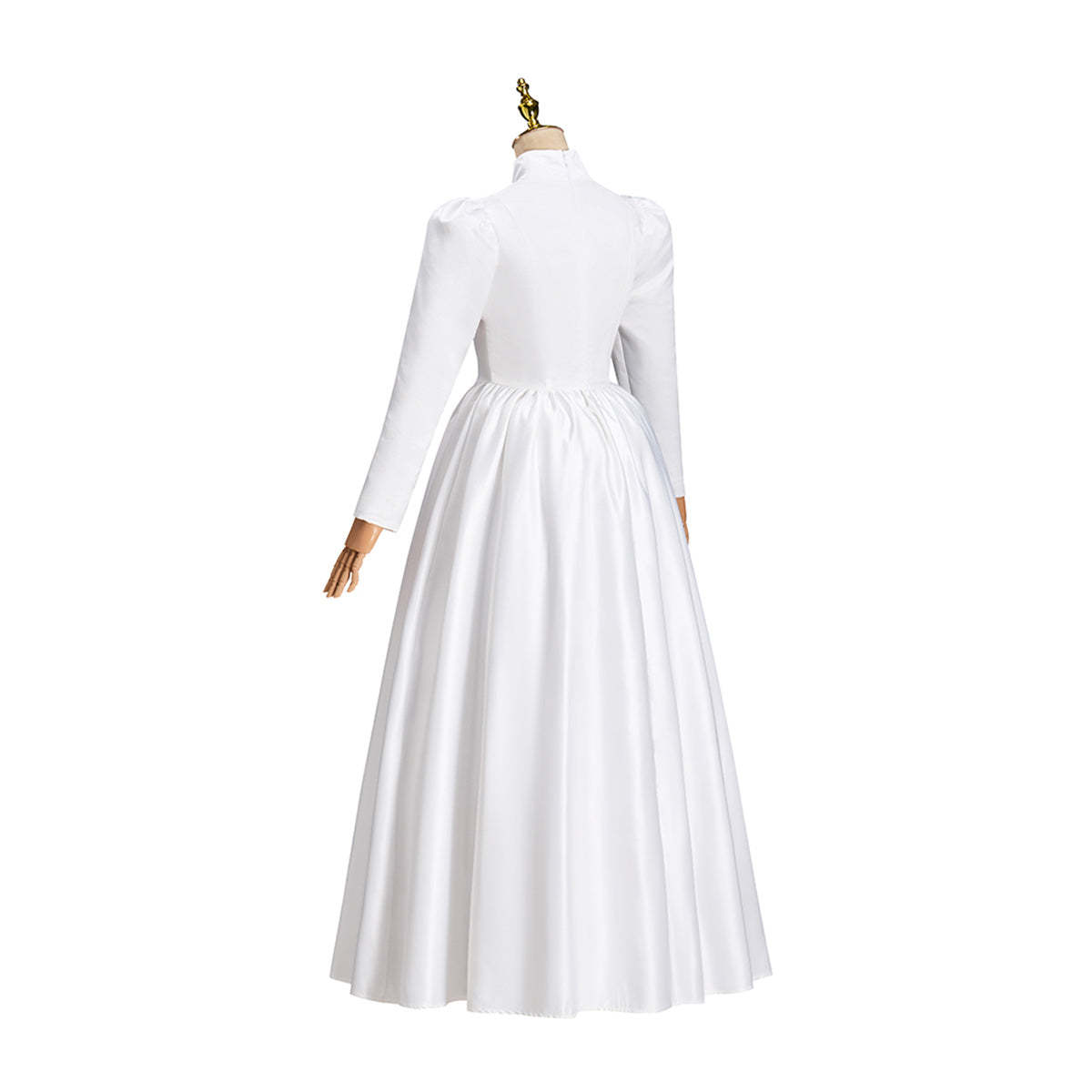 Victorian White Dress Cosplay Costume – Elegant Gothic Lolita Renaissance Outfit-Astricos