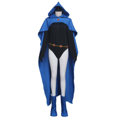 Teen Titans Raven Cosplay Costume - Premium Superhero Outfit for Halloween & Comic Con-Astricos