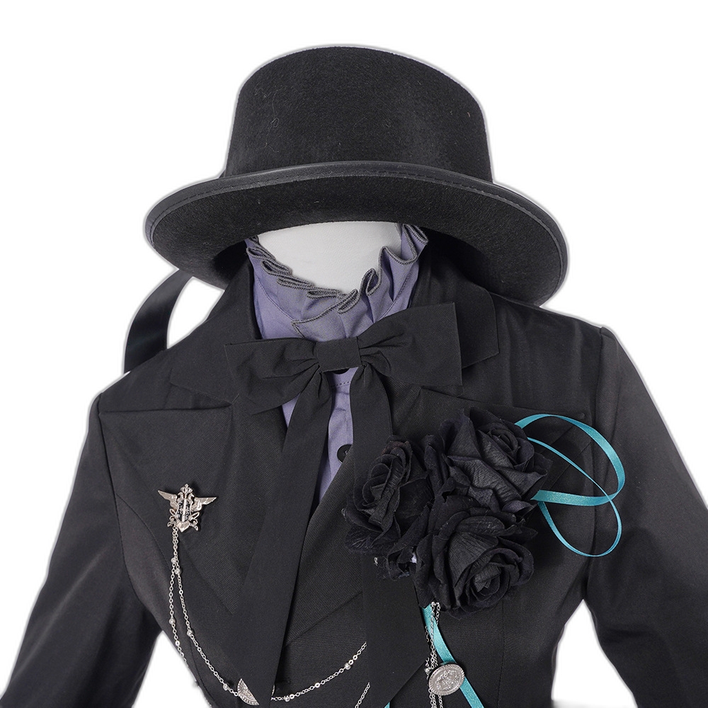 Black Butler Ciel Phantomhive Black Rose Cosplay Costume - Anime Cosplay Outfit for Women-Astricos