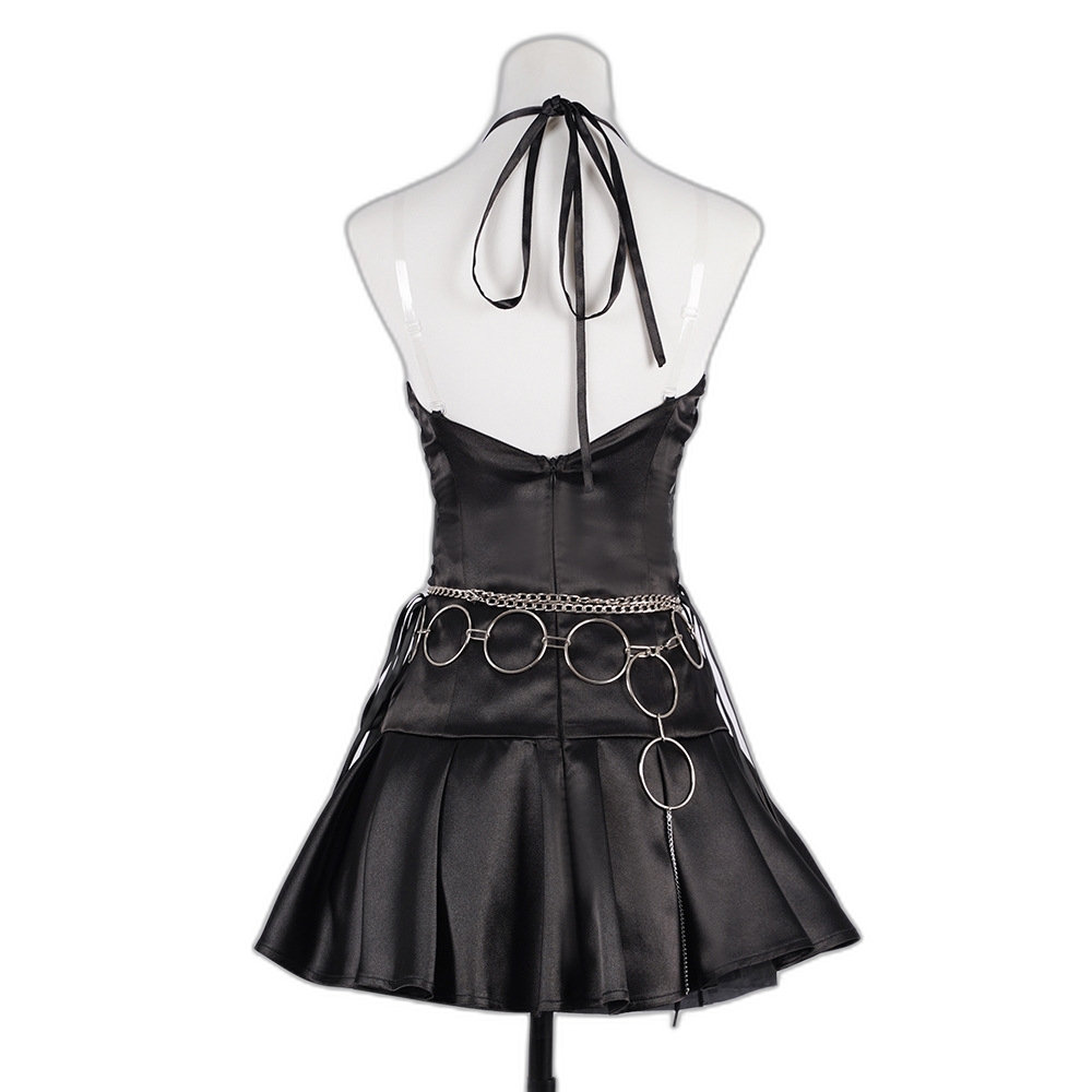 Utau Hoshina Cosplay Dress Black Stage Costume Anime Cosplay Outfit-Astricos