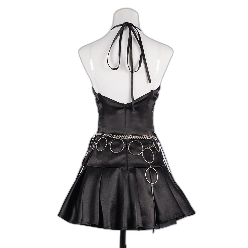 Utau Hoshina Cosplay Dress Black Stage Costume Anime Cosplay Outfit-Astricos