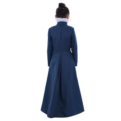 Pure Blue Choir Cassock Cosplay Costume for Kids - Religious & Liturgical Theme-Astricos