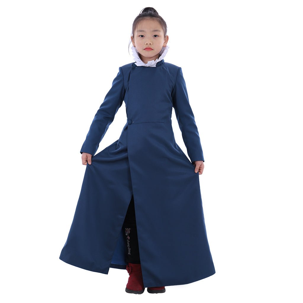 Pure Blue Choir Cassock Cosplay Costume for Kids - Religious & Liturgical Theme-Astricos
