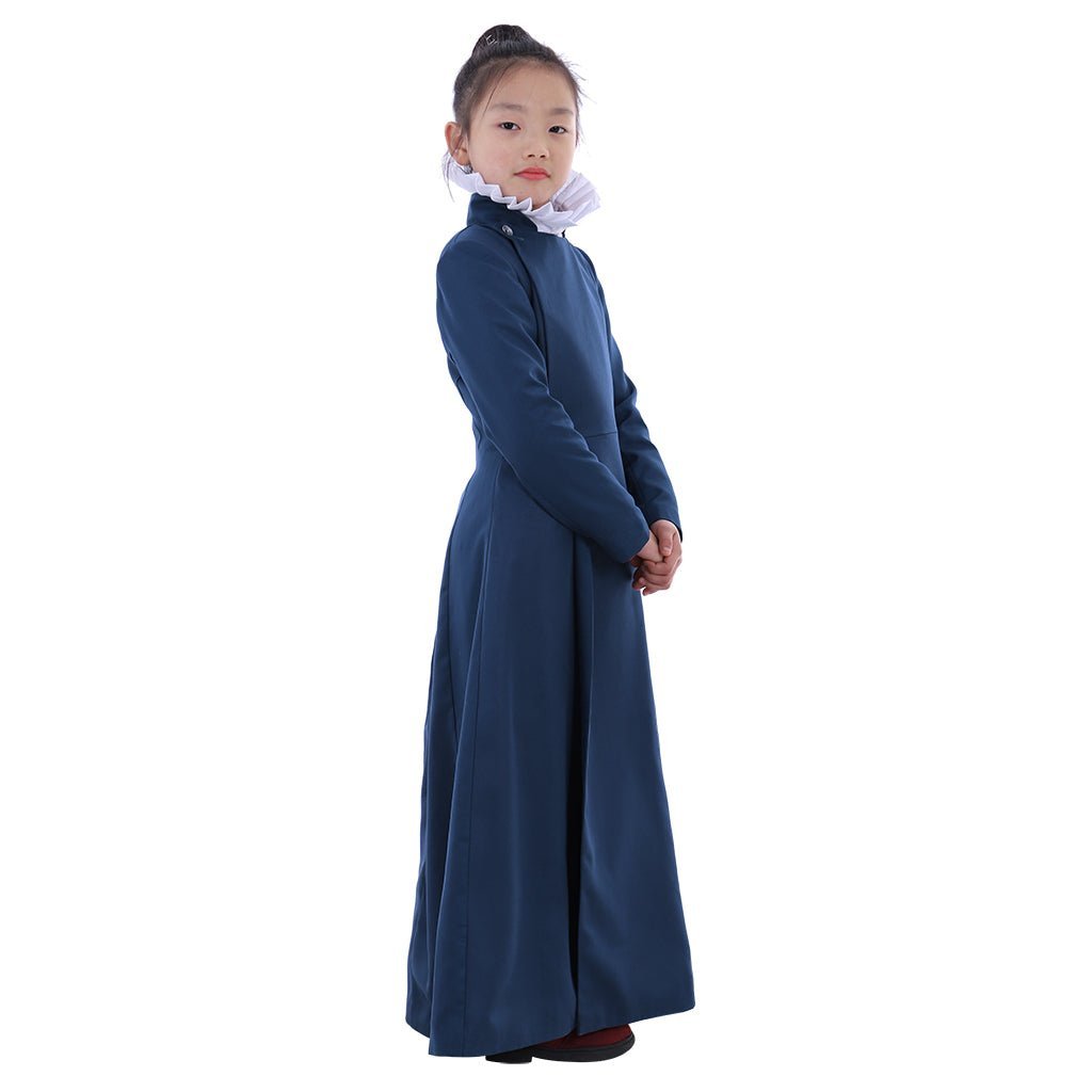 Pure Blue Choir Cassock Cosplay Costume for Kids - Religious & Liturgical Theme-Astricos