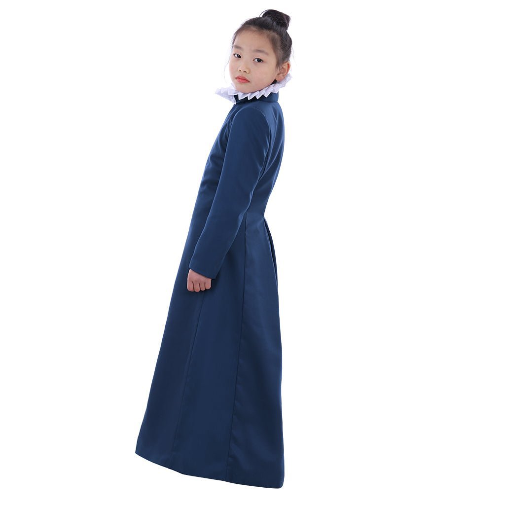 Pure Blue Choir Cassock Cosplay Costume for Kids - Religious & Liturgical Theme-Astricos