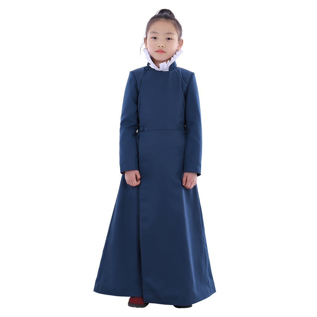 Pure Blue Choir Cassock Cosplay Costume for Kids - Religious & Liturgical Theme-Astricos