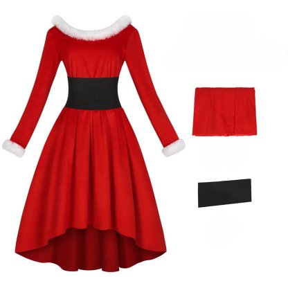 Christmas Cosplay Costume - Red Dress for House Party & Events | Astricos-Astricos