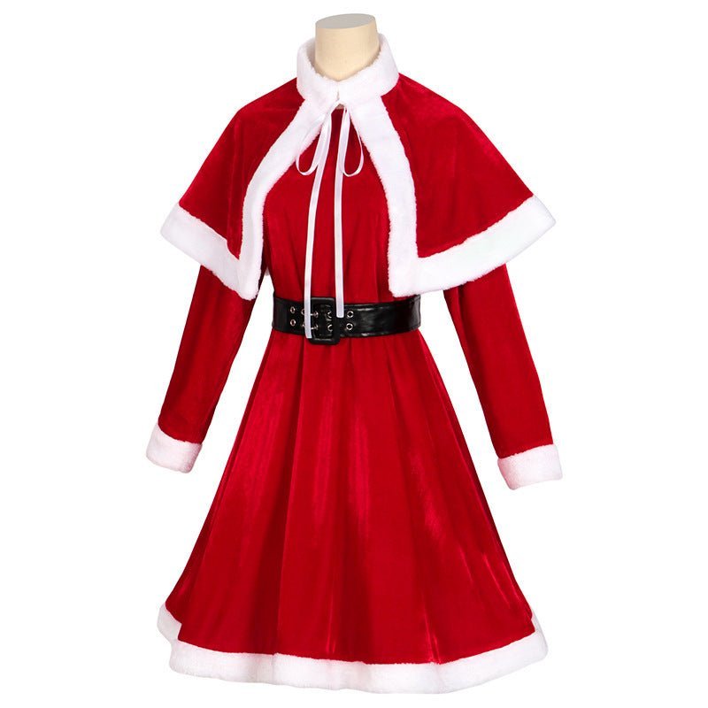 Festive Christmas Uniform Set - Complete Cosplay Costume for Holiday Events-Astricos