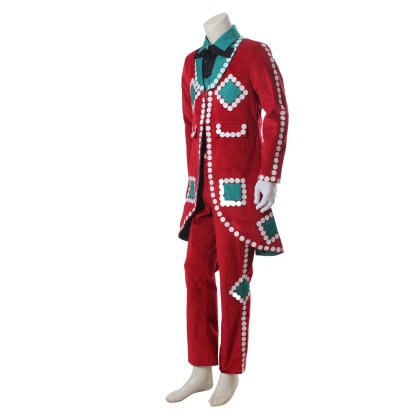 Custom Santa-Inspired Christmas Red Uniform Men's Movie Cosplay Costume | Astricos-Astricos