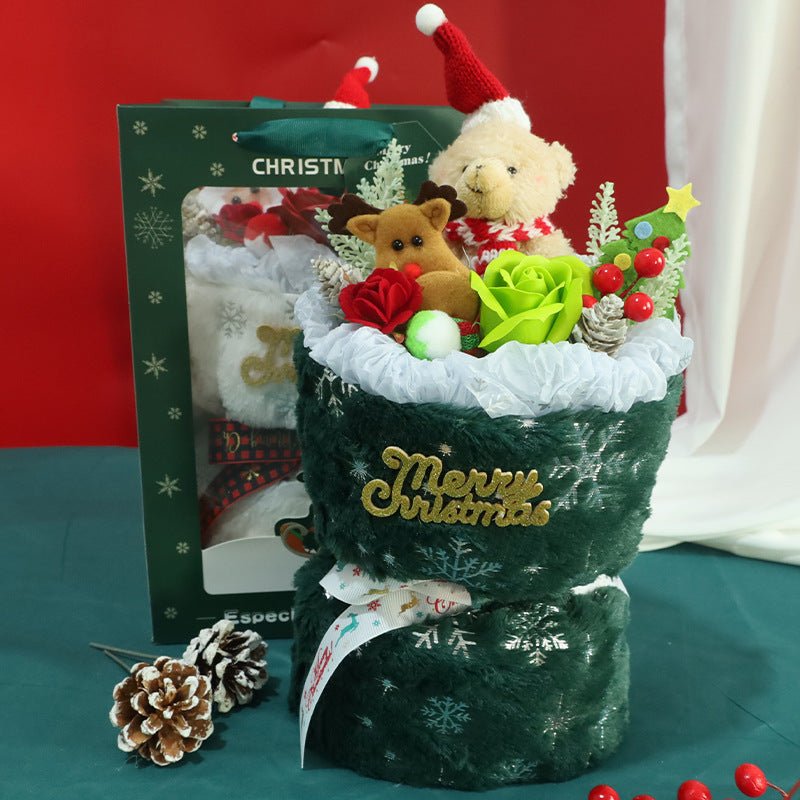 Christmas Soap Flower Bouquet & Halloween Plush Gift – Unique Cosplay Costume Accessories-Astricos