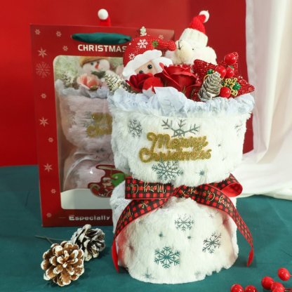 Christmas Soap Flower Bouquet & Halloween Plush Gift – Unique Cosplay Costume Accessories-Astricos