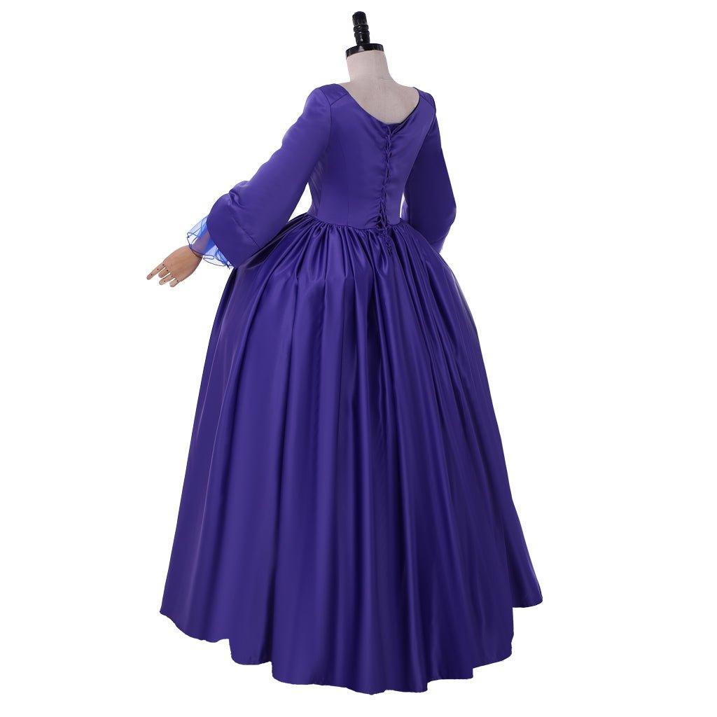 Claire Fraser Blue Ball Gown Cosplay Costume Dress | Outlander Historical Outfit-Astricos