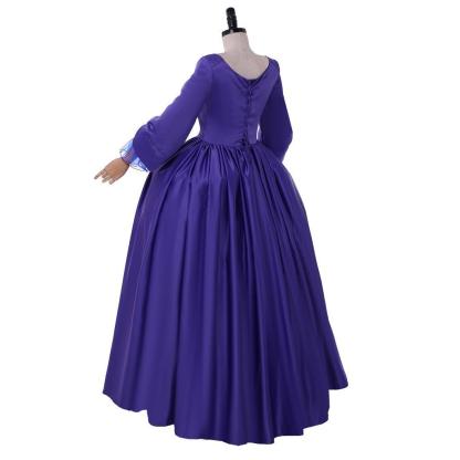 Claire Fraser Blue Ball Gown Cosplay Costume Dress | Outlander Historical Outfit-Astricos