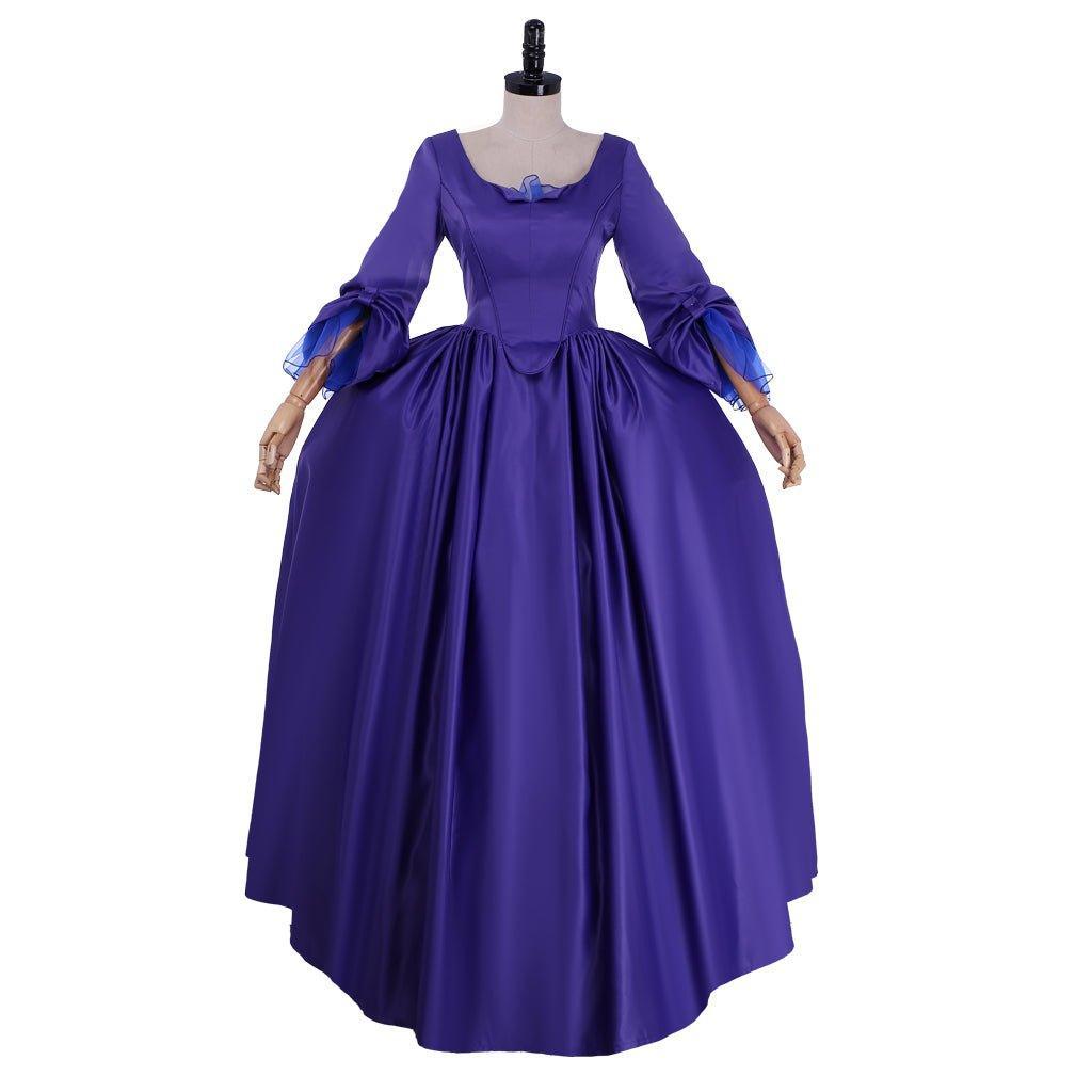 Claire Fraser Blue Ball Gown Cosplay Costume Dress | Outlander Historical Outfit-Astricos