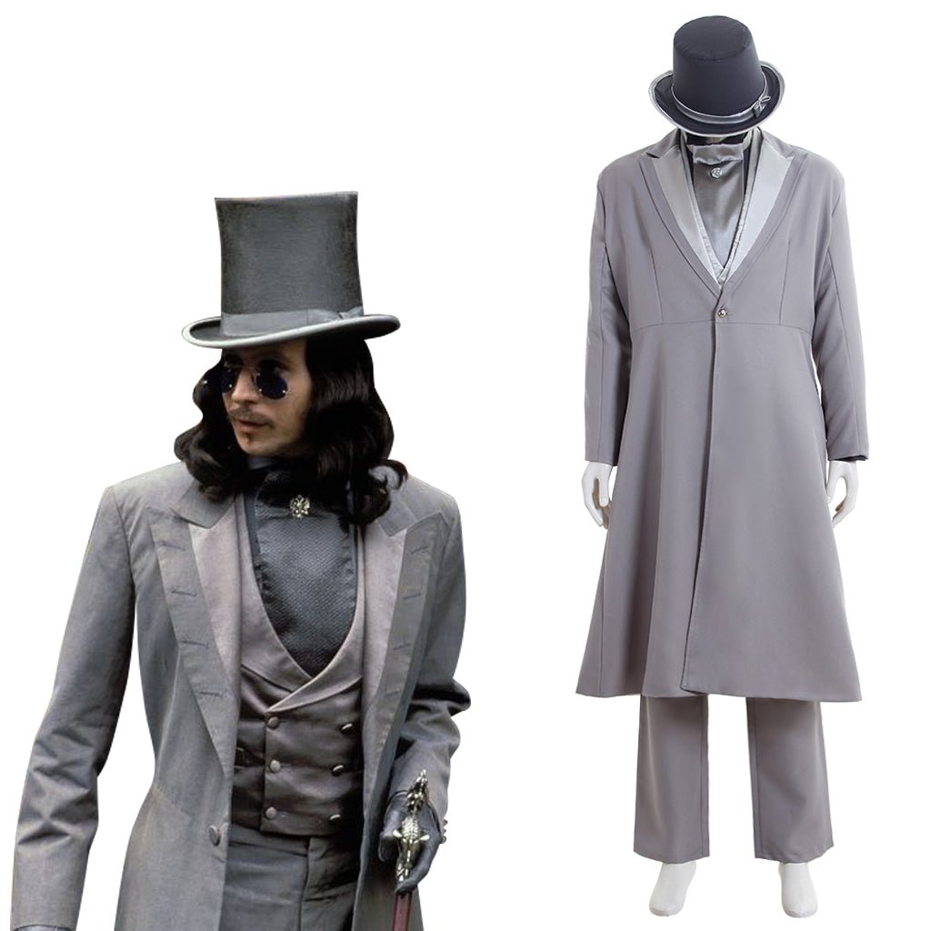 Men's Classic Bram Stoker Dracula Cosplay Costume – Full Set Vampire Suit-Astricos