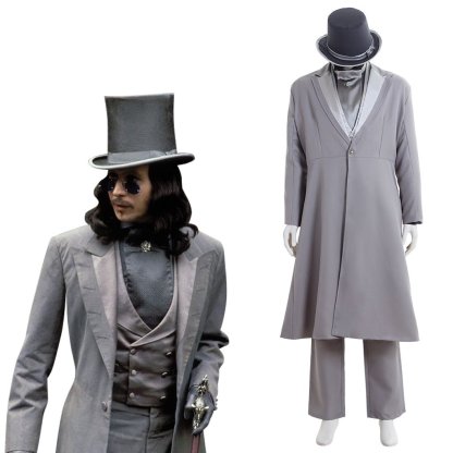 Men's Classic Bram Stoker Dracula Cosplay Costume – Full Set Vampire Suit-Astricos
