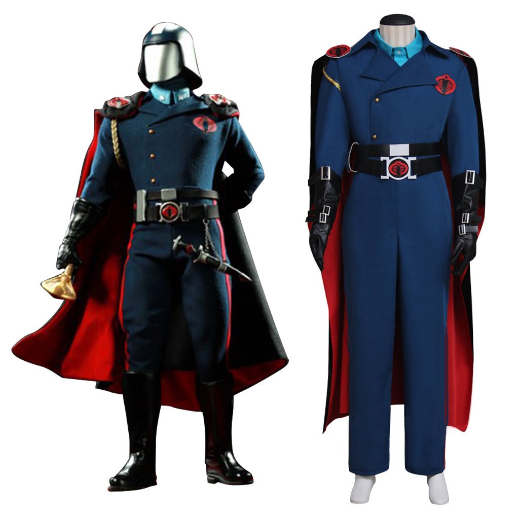 Premium Cobra Commander Cosplay Costume with Cloak - High-Quality Material | Astricos-Astricos