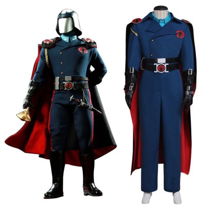 Premium Cobra Commander Cosplay Costume with Cloak - High-Quality Material | Astricos-Astricos