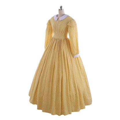 Victorian 1860s Southern Belle Ball Gown - Colonial Village Woman Costume | Civil War Dickens Dress-Astricos