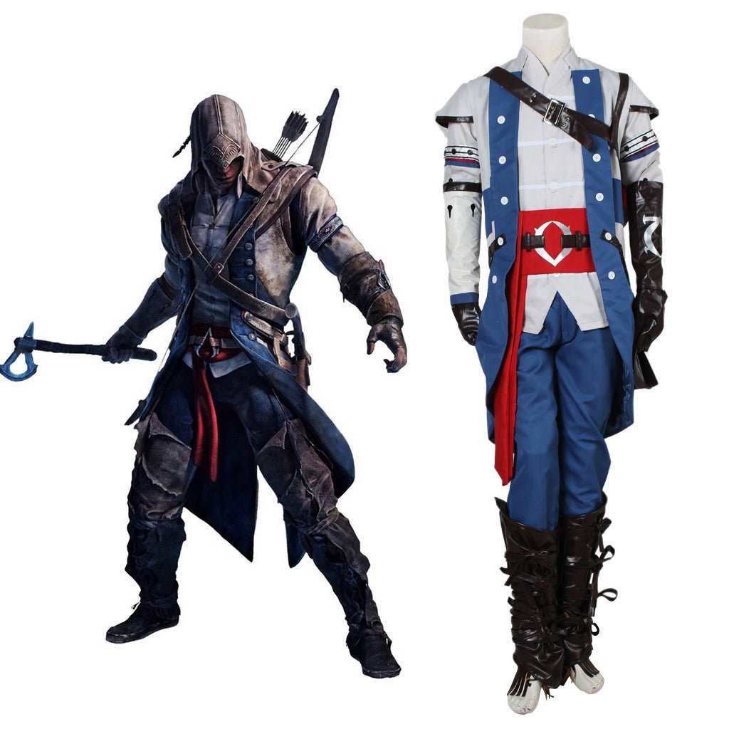 Connor Render Uniform Cosplay Costume | High-Quality Game Roleplay Outfit | Astricos-Astricos