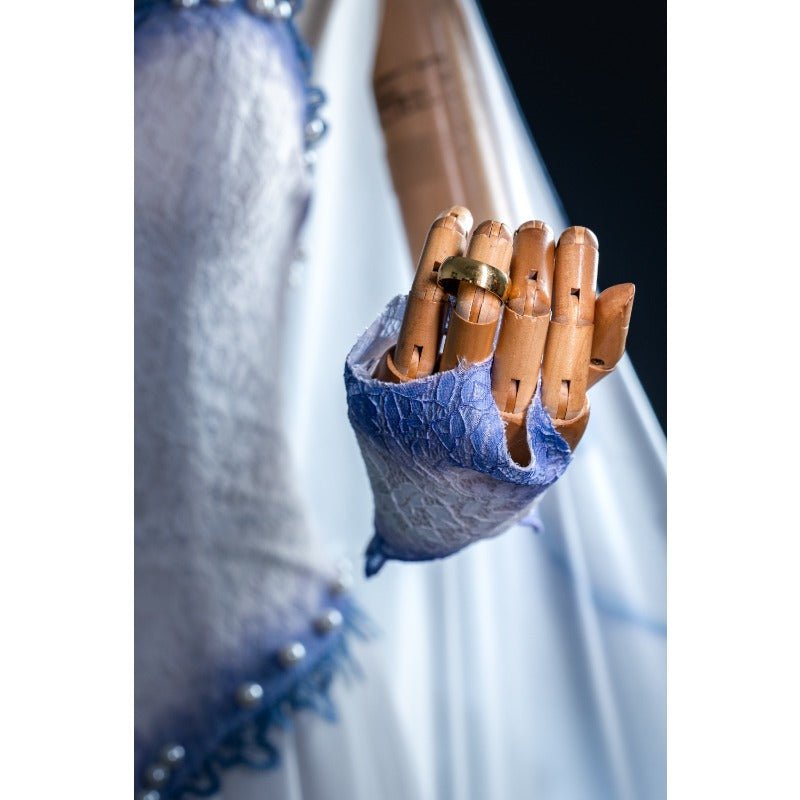 Emily Corpse Bride Cosplay Costume & Gothic Zombie Ghost Halloween Wig Outfit-Astricos