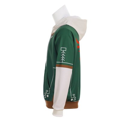 Legend of Zelda Link Cosplay Hoodie - Official Zipper Up Jacket for Game Fans-Astricos