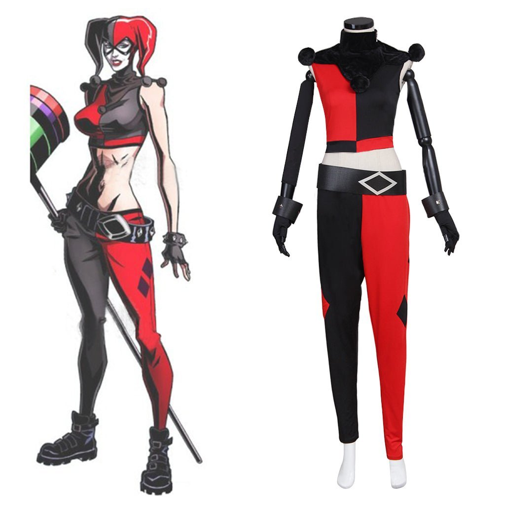 Quinzel Girl's Clown Cosplay Costume – Premium Halloween & Carnival Outfit-Astricos
