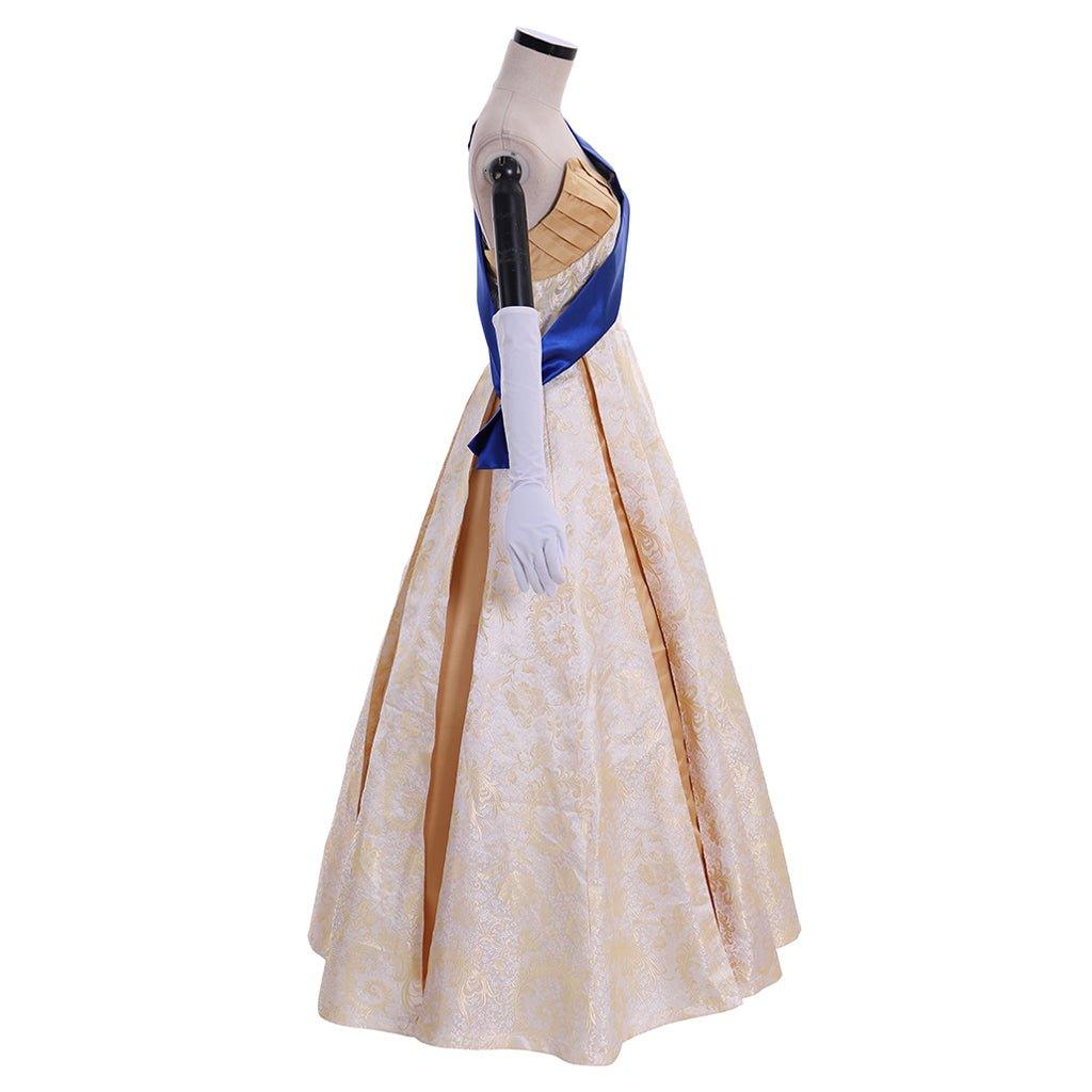 Crown Season 2 Queen Elizabeth Ball Gown Cosplay Costume | Elegant Princess Wedding Dress-Astricos