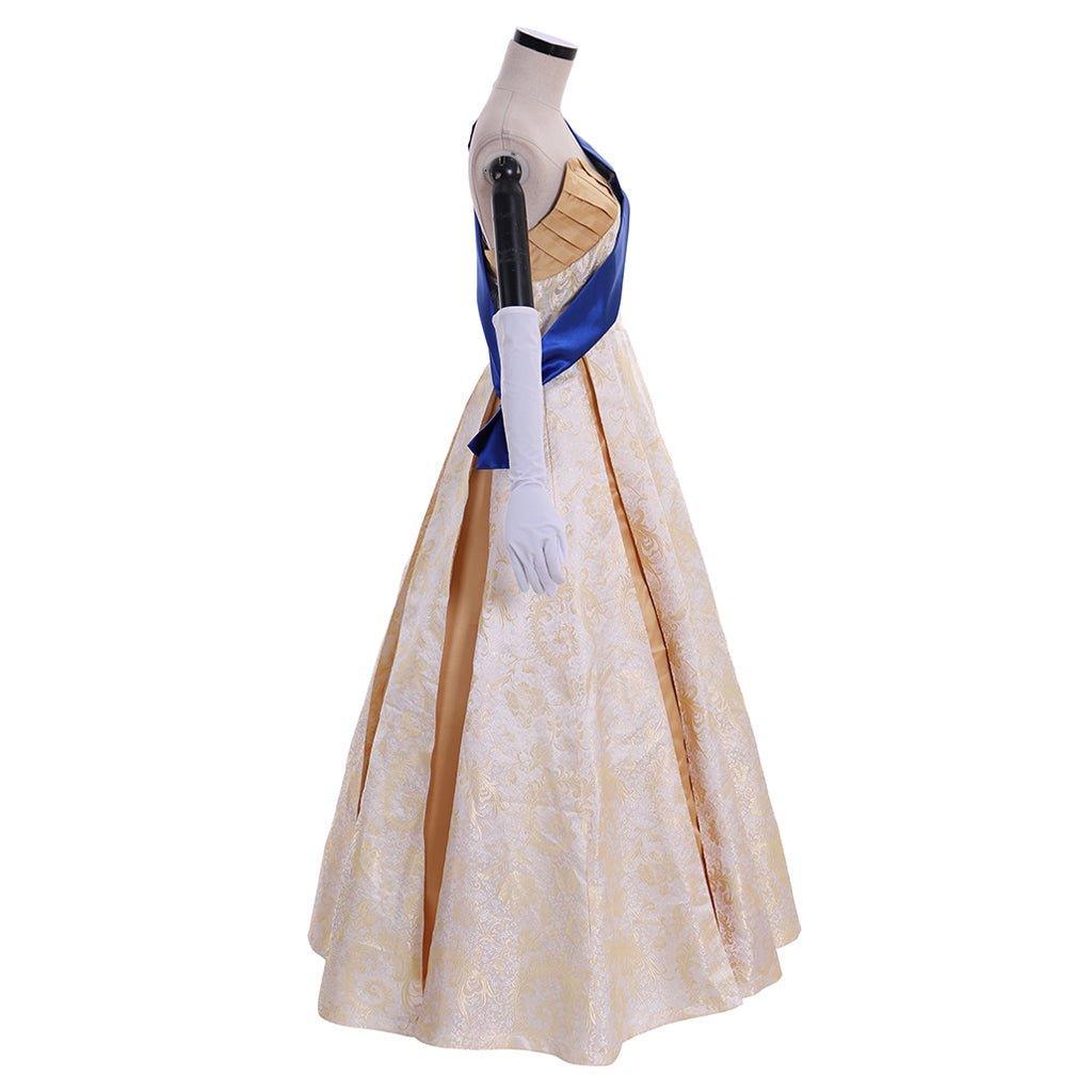 Crown Season 2 Queen Elizabeth Ball Gown Cosplay Costume | Elegant Princess Wedding Dress-Astricos