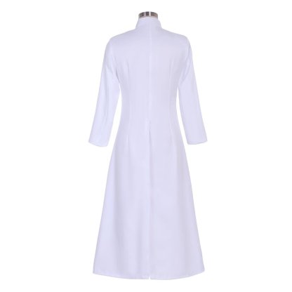 Custom Made Women's Roman Pastor Robe Cassock - Medieval Clergy Vestment Costume | Astricos-Astricos